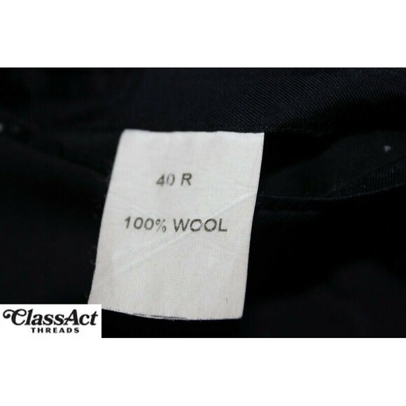 Jos A Bank Navy Blue Gold Button Wool Blazer Suit Jacket Sport Coat 40R - Picture 9 of 13